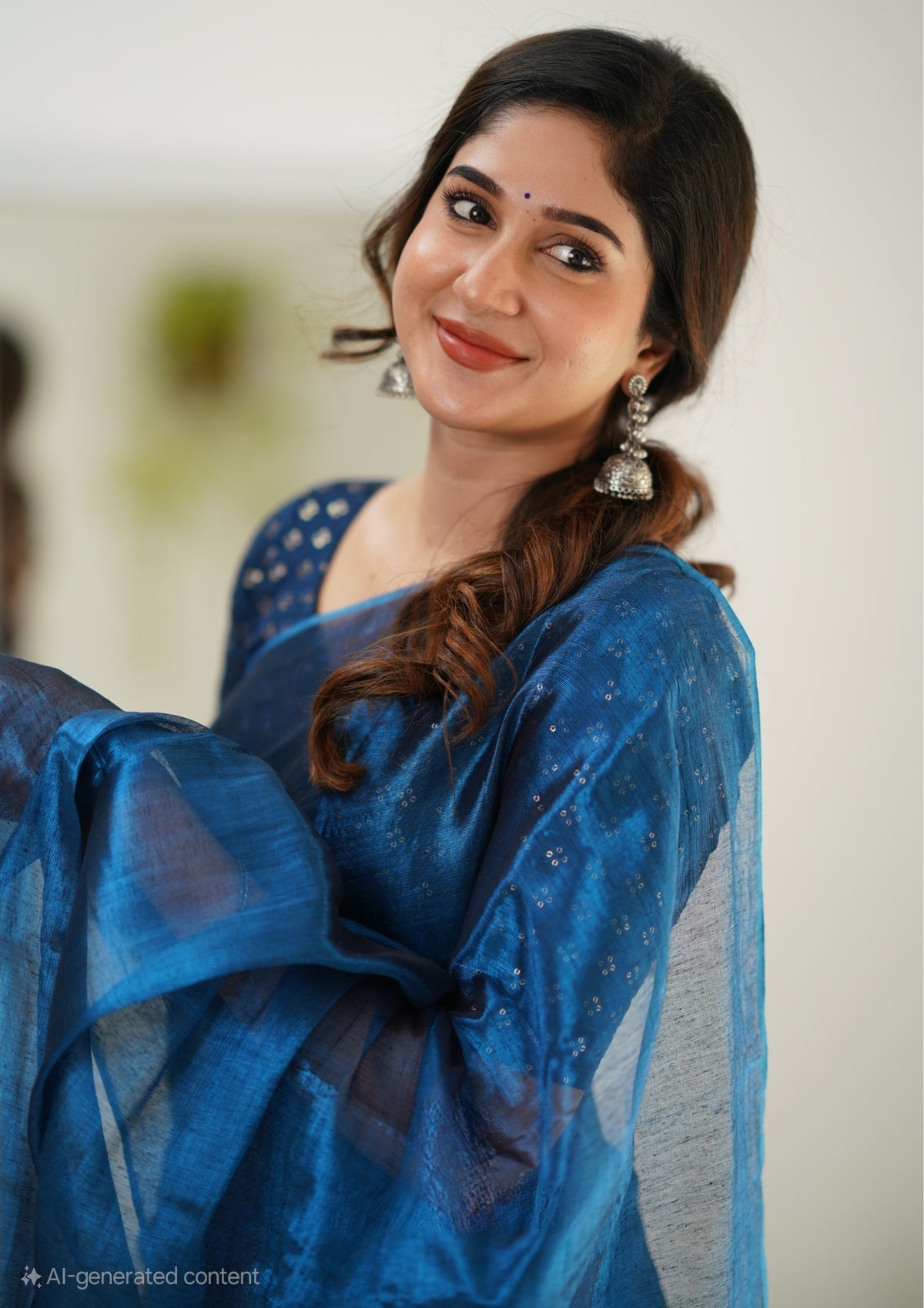 Office Wear Tissue Silk Saree With Blouse piece