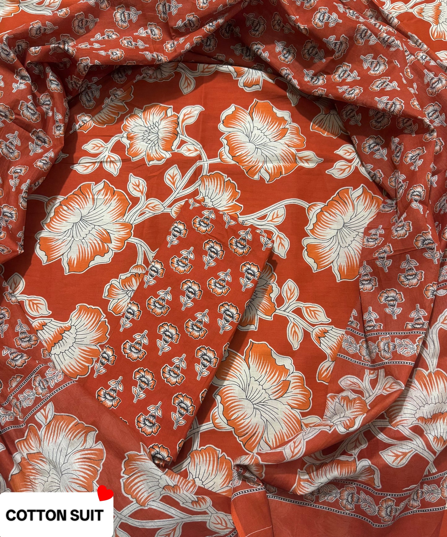 Bagru prime Pure cotton suit with Cotton duppta