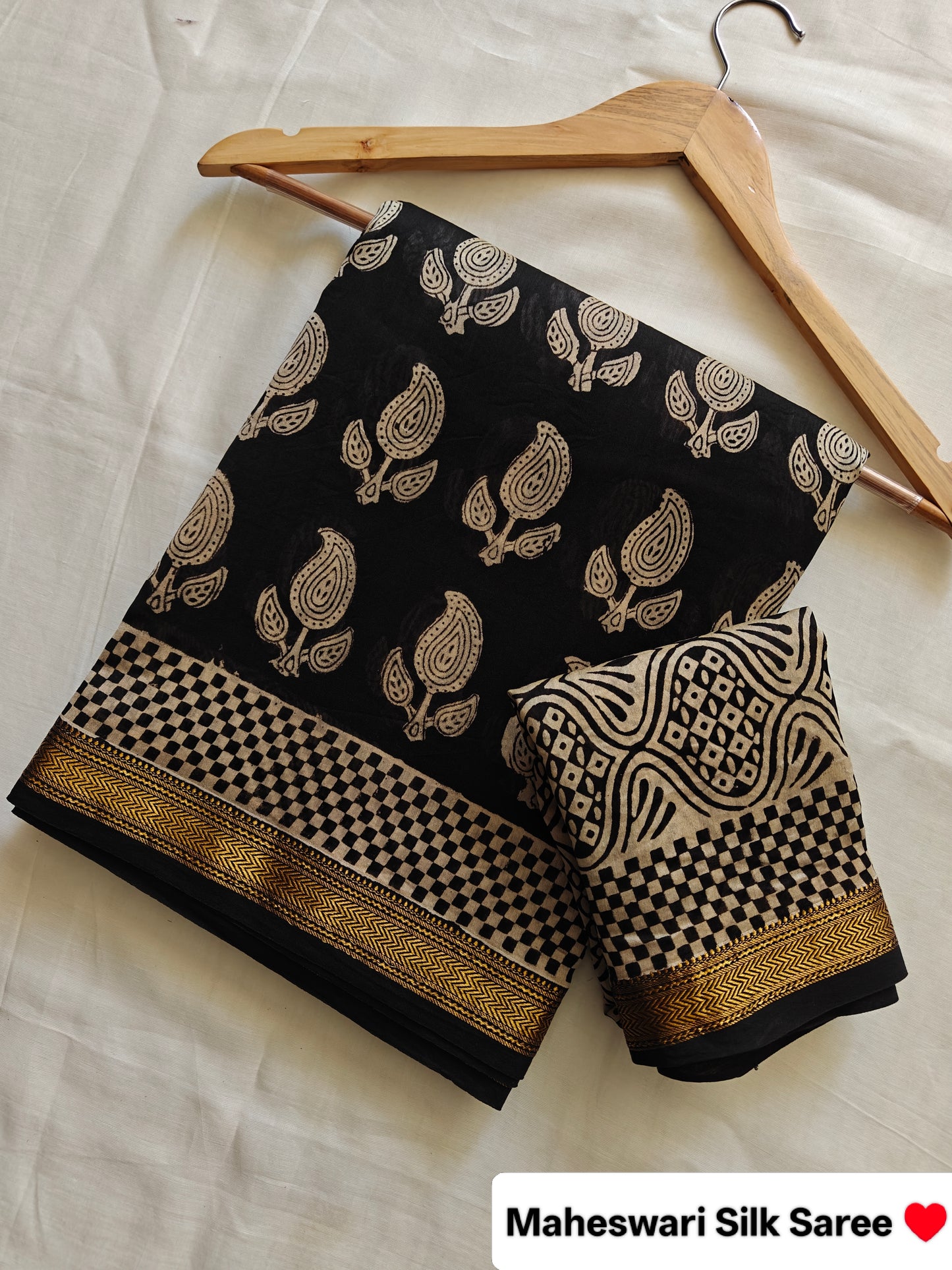 Party wear Maheshwari silk saree