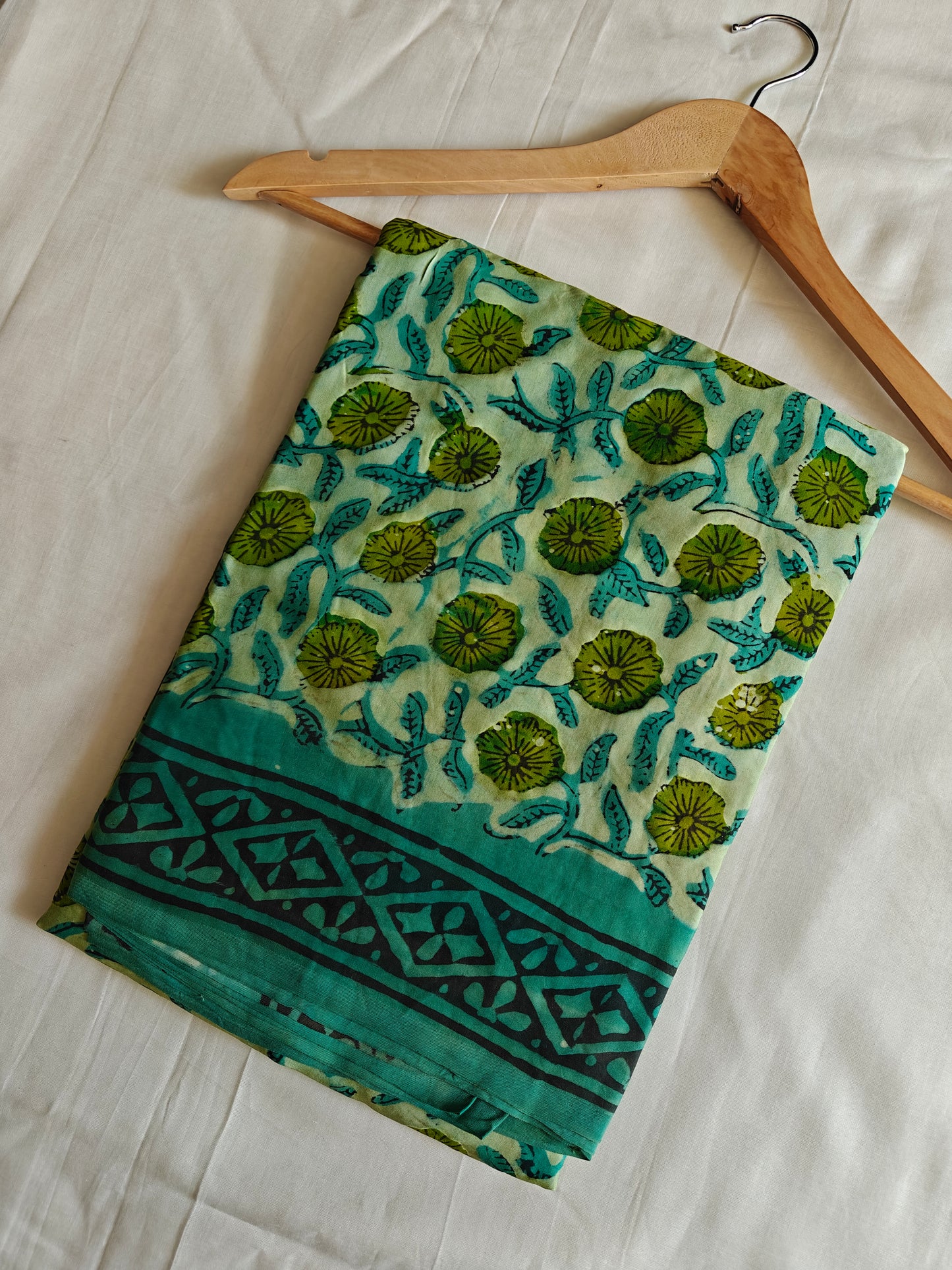 Vanaspati Ajrakh Printed Modal Silk saree