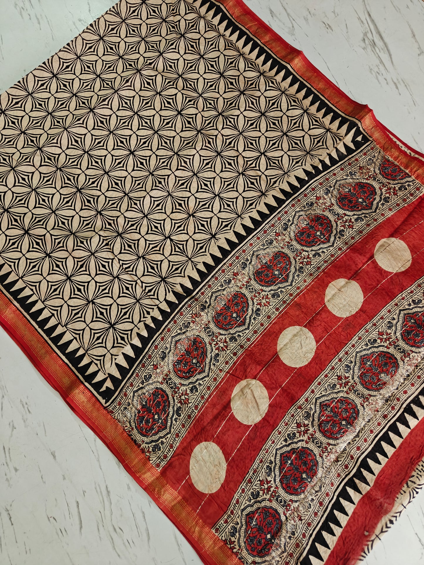 Party wear Maheshwari silk saree