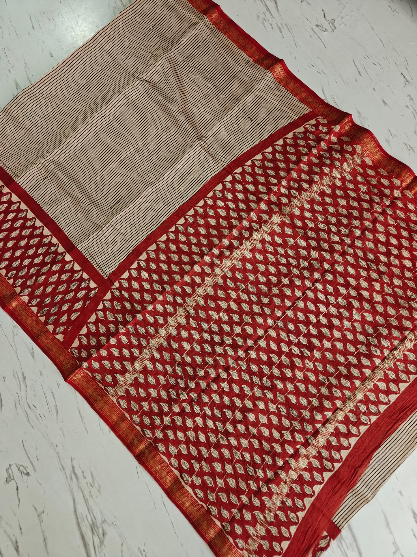 Party wear Maheshwari silk saree