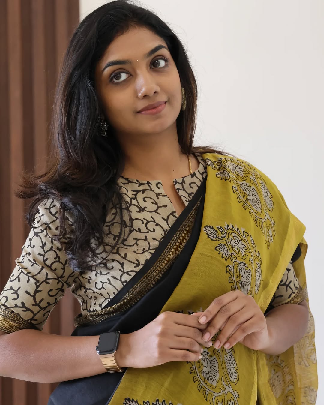 Bagru Prime Pure Maheshwari Silk Saree With Blouse