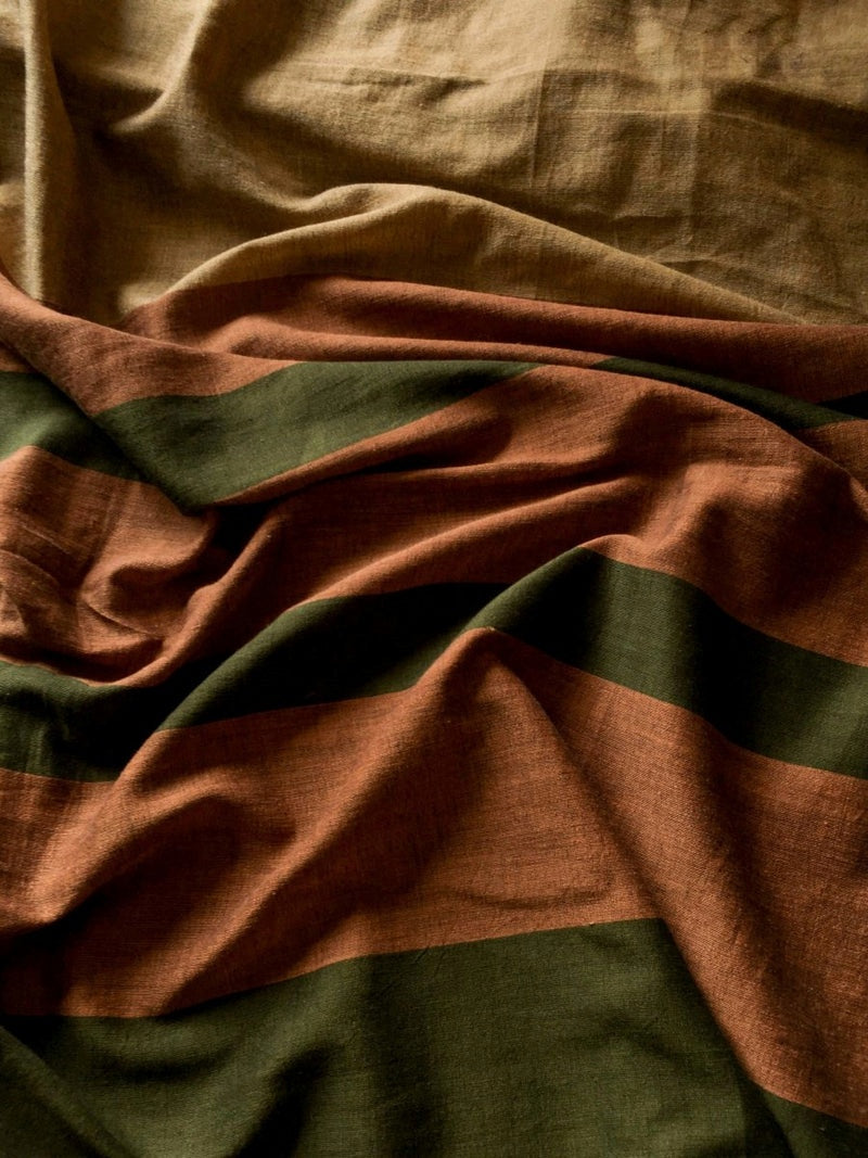 Bagru Prime Pure khadi Cotton Saree with Blouse