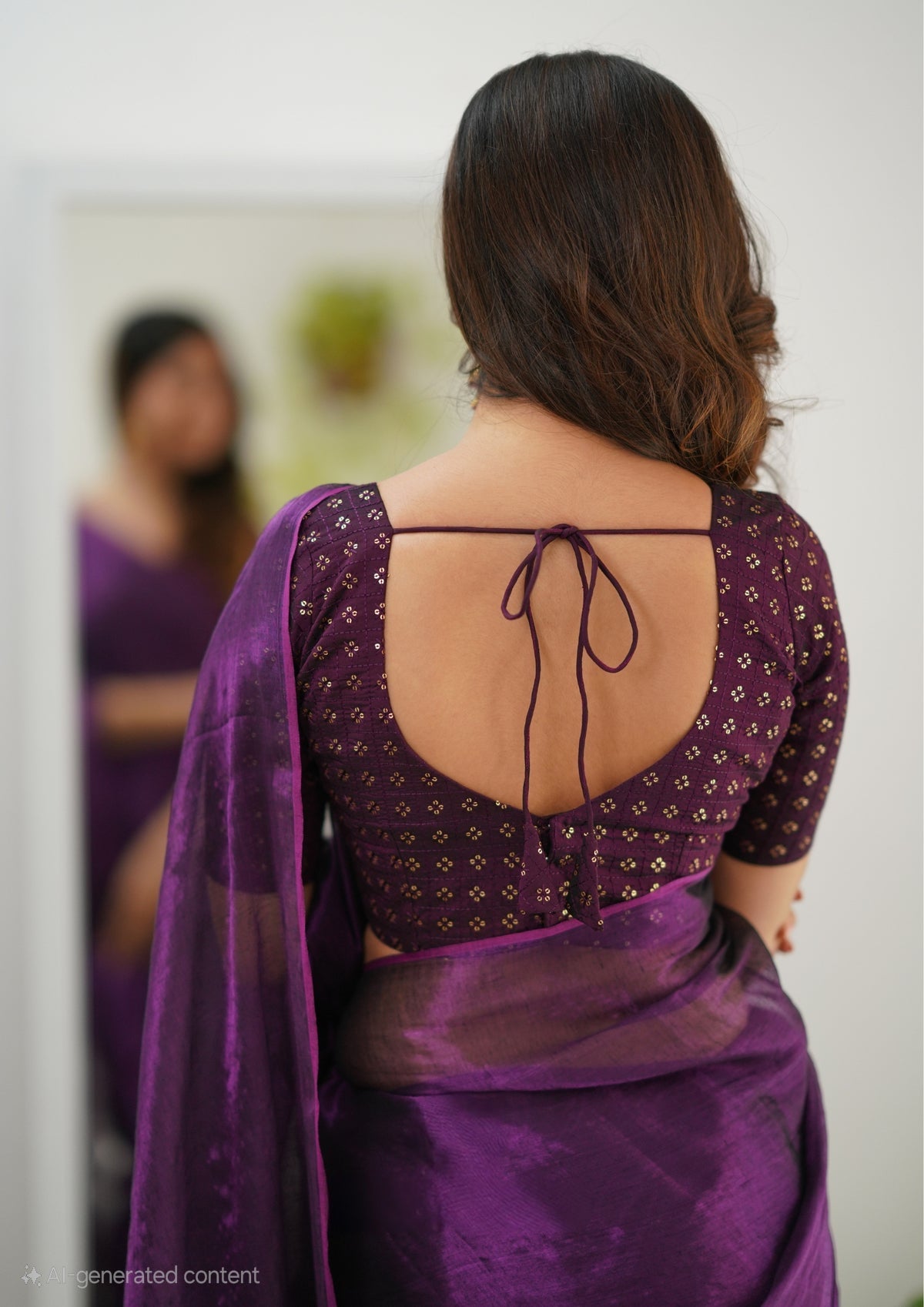 Party Wear Tissue Silk Saree With Blouse