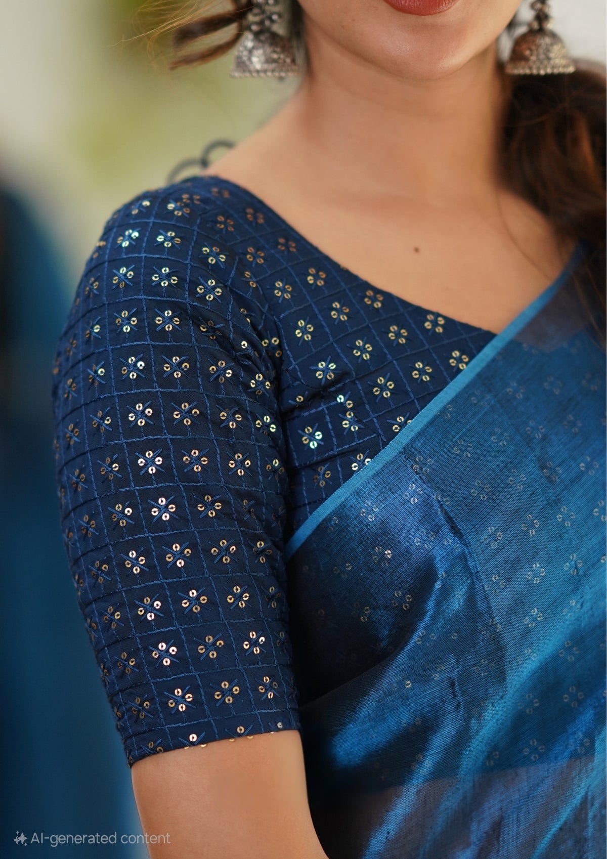 Office Wear Tissue Silk Saree With Blouse piece