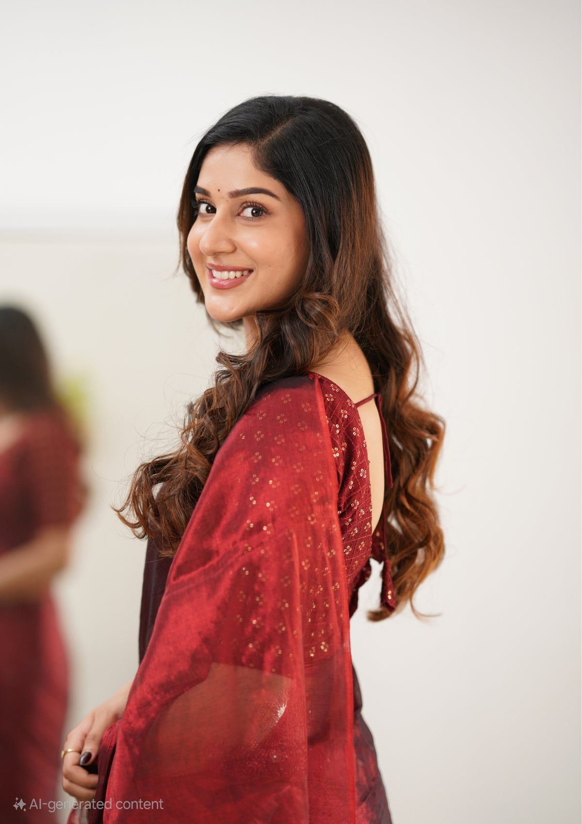 Party Wear Tissue Silk Saree With Blouse piece