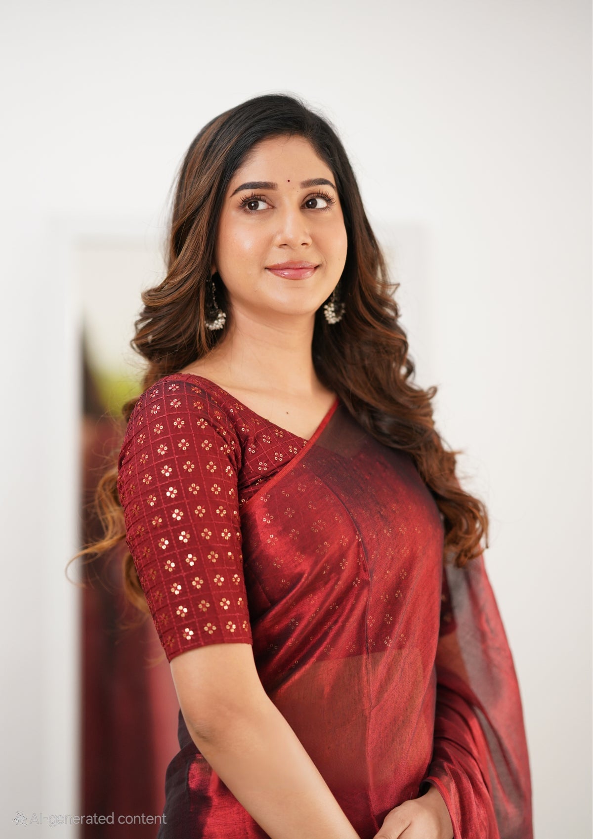 Party Wear Tissue Silk Saree With Blouse piece