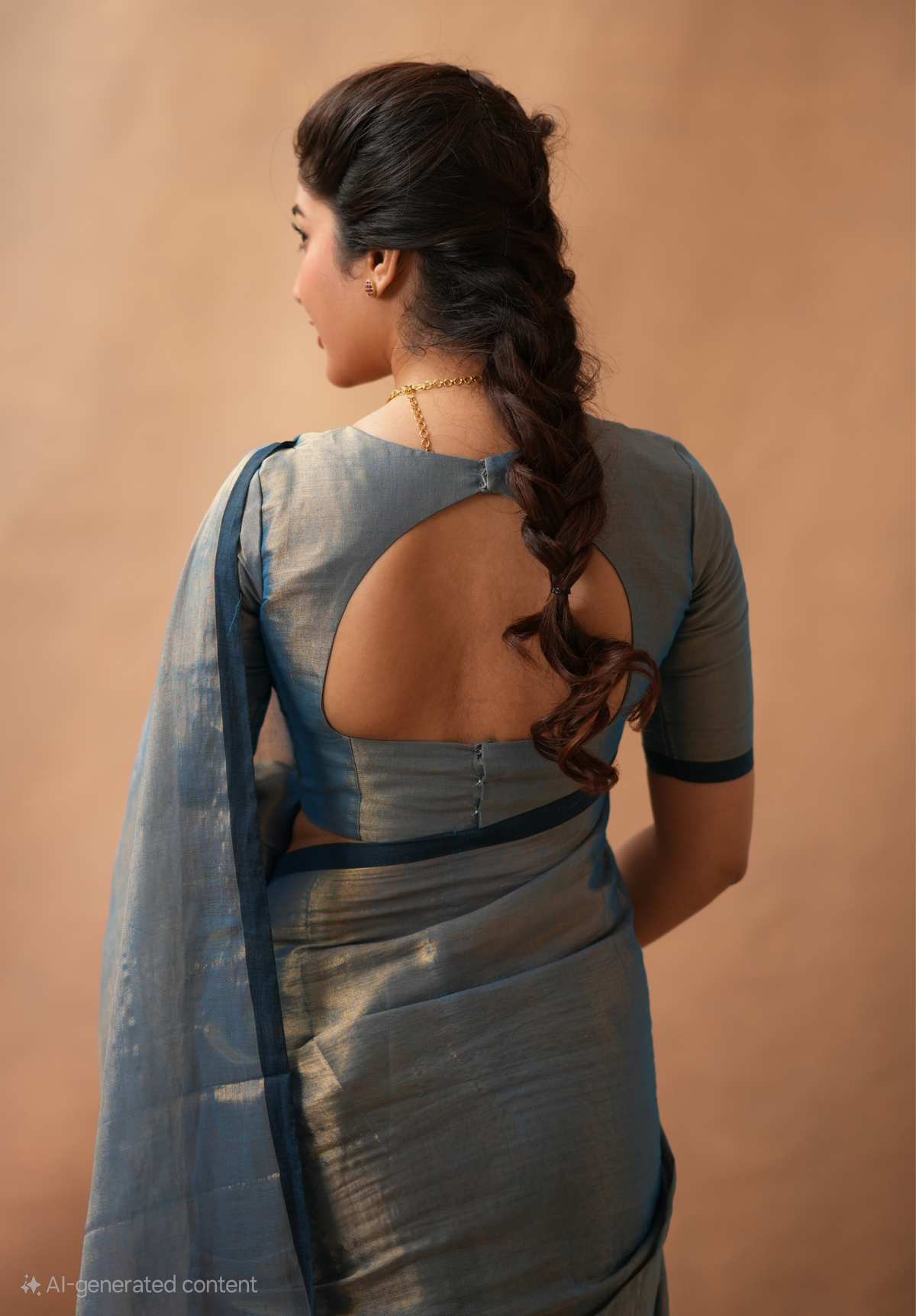 Office Wear Tissue Silk Saree With Blouse piece