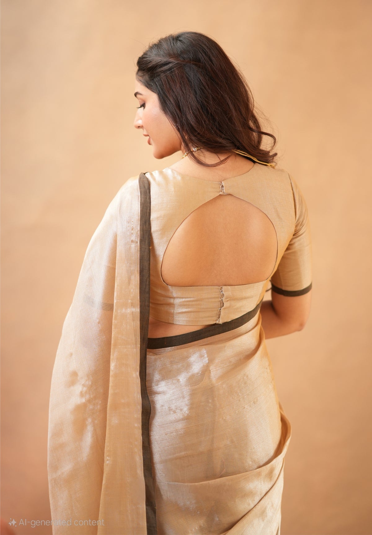 Bagru Prime Tissue Silk Saree With Blouse piece