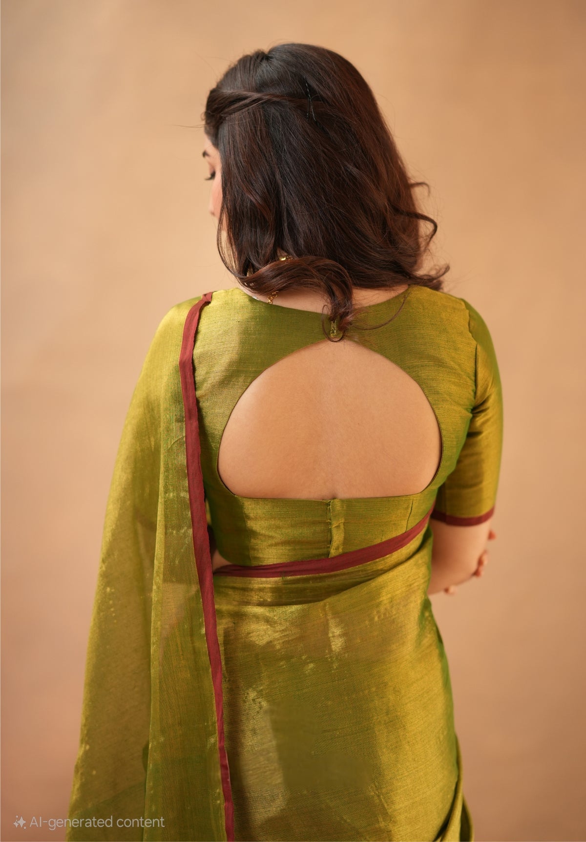 Bagru Prime Tissue Silk Saree With Blouse