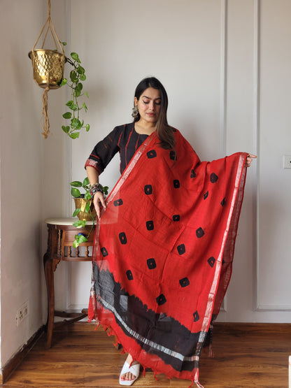 Office wear linen stitch suit set