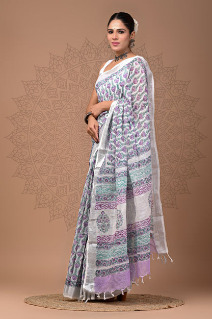 Office Wear Linen saree