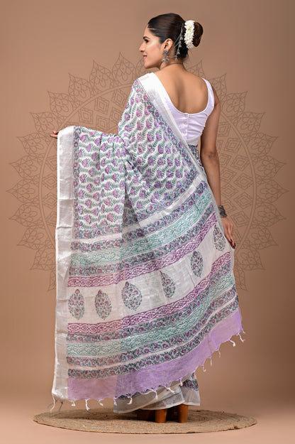 Office Wear Linen saree