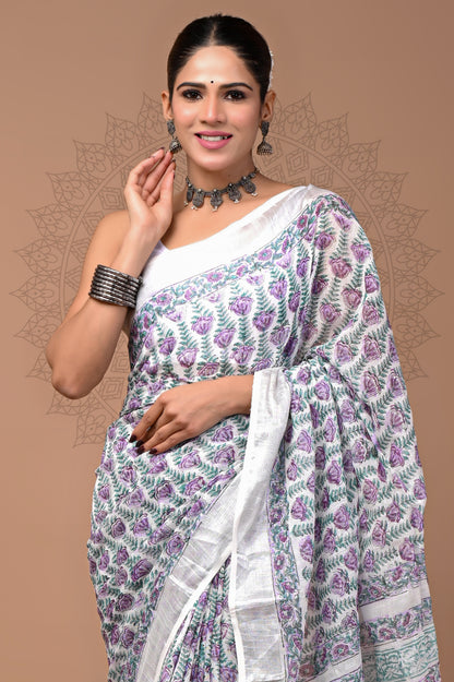 Office Wear Linen saree