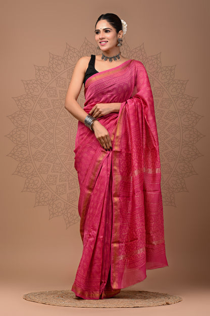 Office Wear Maheshwari Silk Saree
