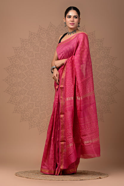 Office Wear Maheshwari Silk Saree