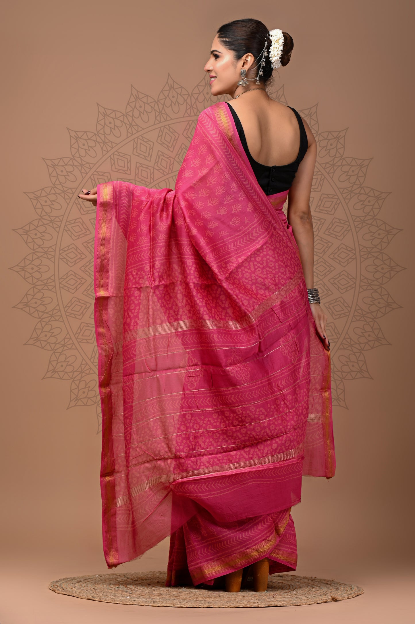 Office Wear Maheshwari Silk Saree