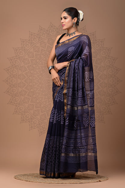 Party Wear Maheshwari Silk Saree