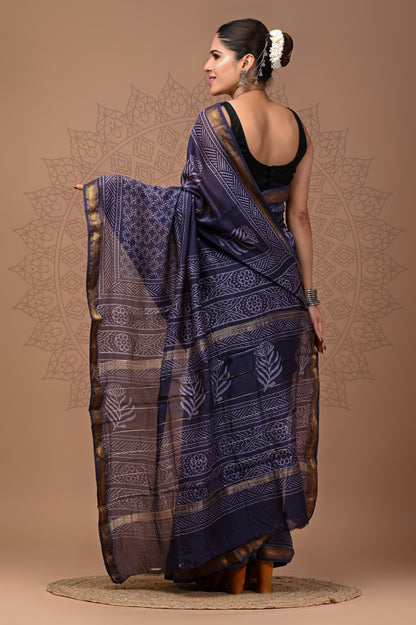 Party Wear Maheshwari Silk Saree