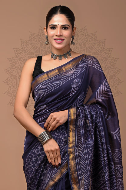 Party Wear Maheshwari Silk Saree