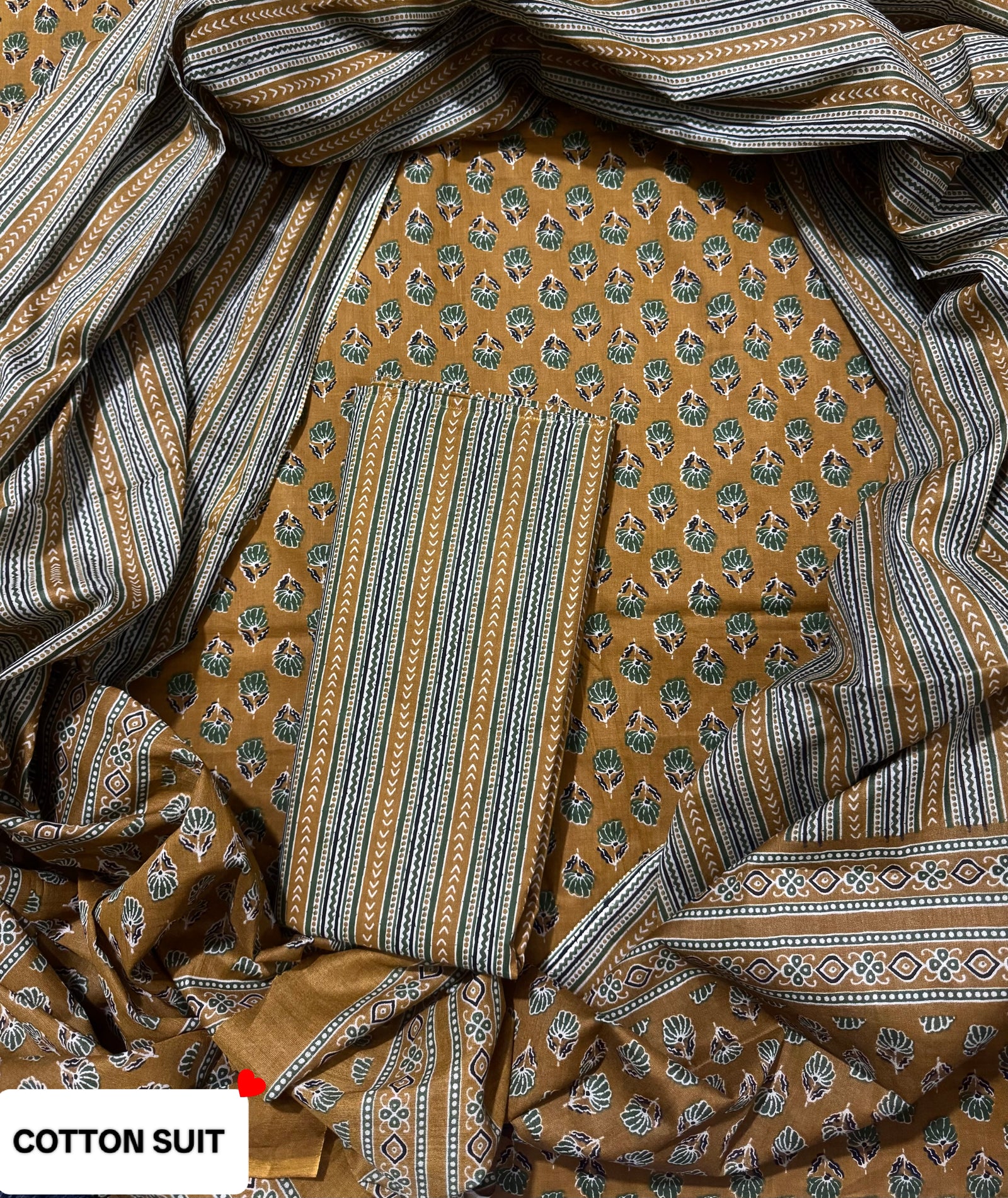 Bagru Prime Pure Cotton suit with Cotton duppta