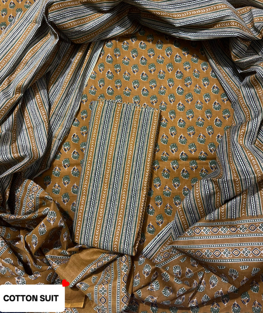 Bagru Prime Pure Cotton suit with Cotton duppta