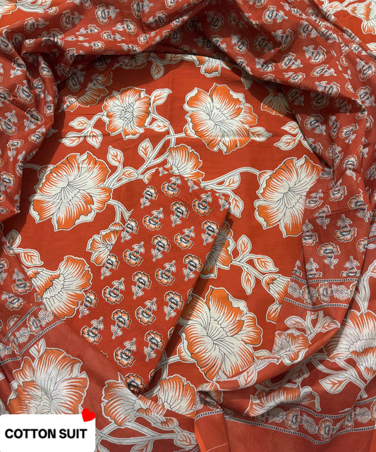 Bagru prime Pure cotton suit with Cotton duppta