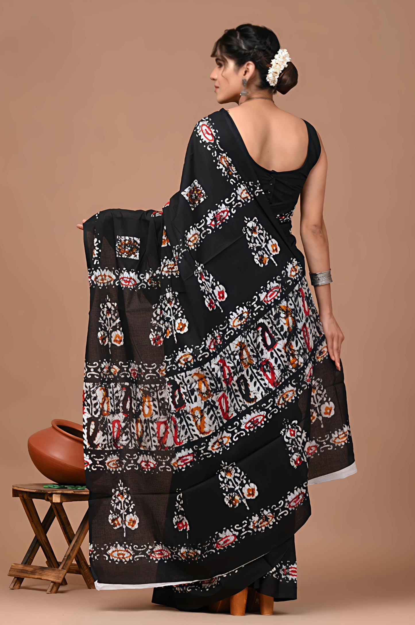 Office Wear Cotton Saree With Blouse