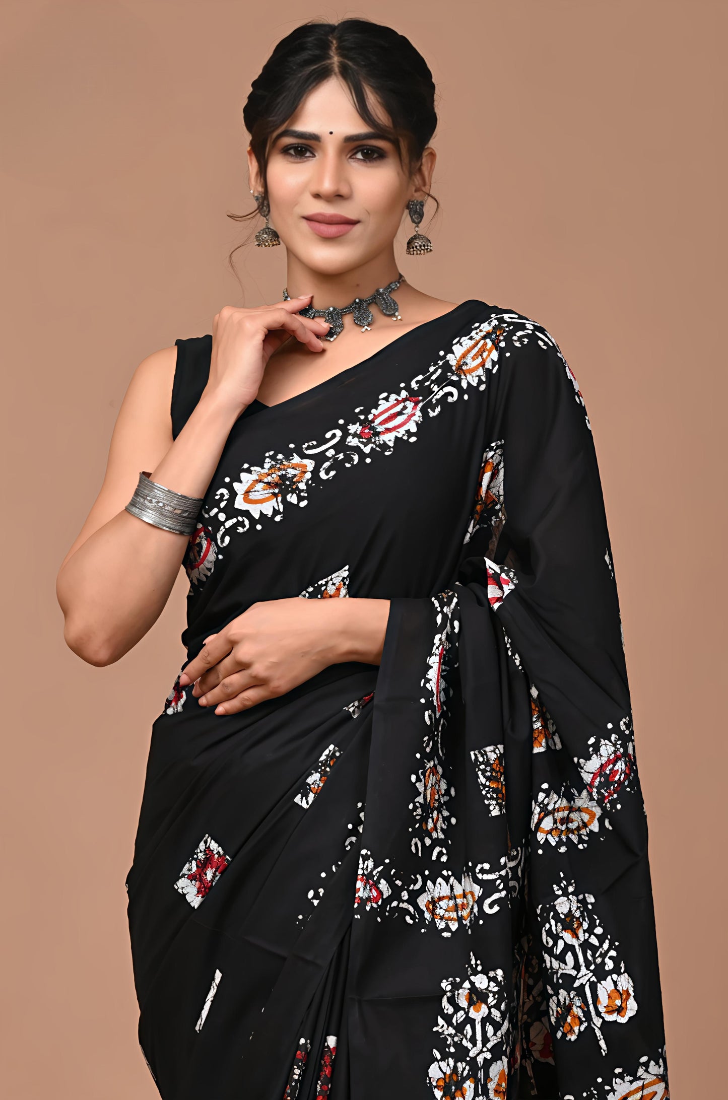 Office Wear Cotton Saree With Blouse