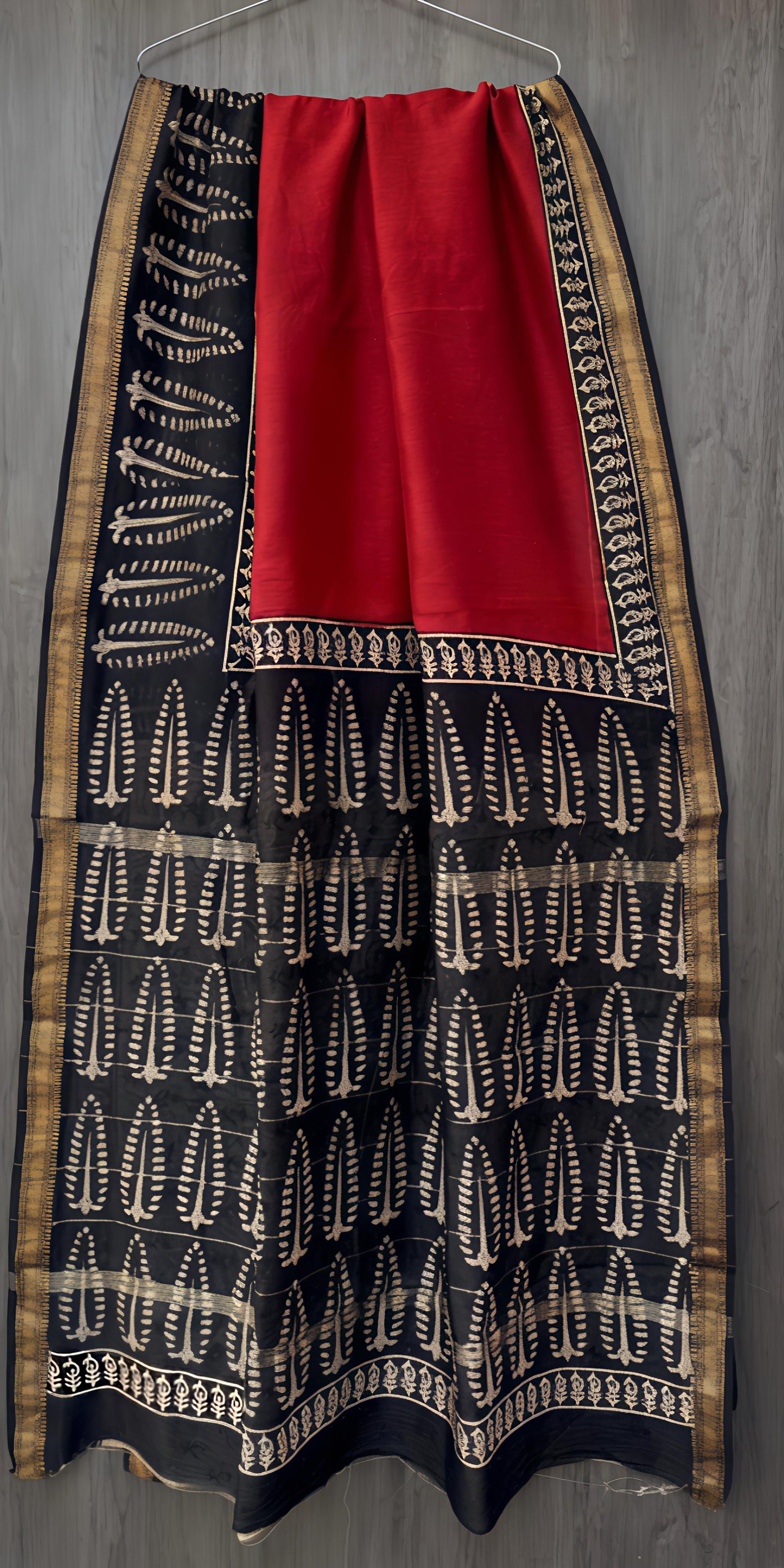 Bagru Prime Pure Maheshwari silk Sarees with Blouse