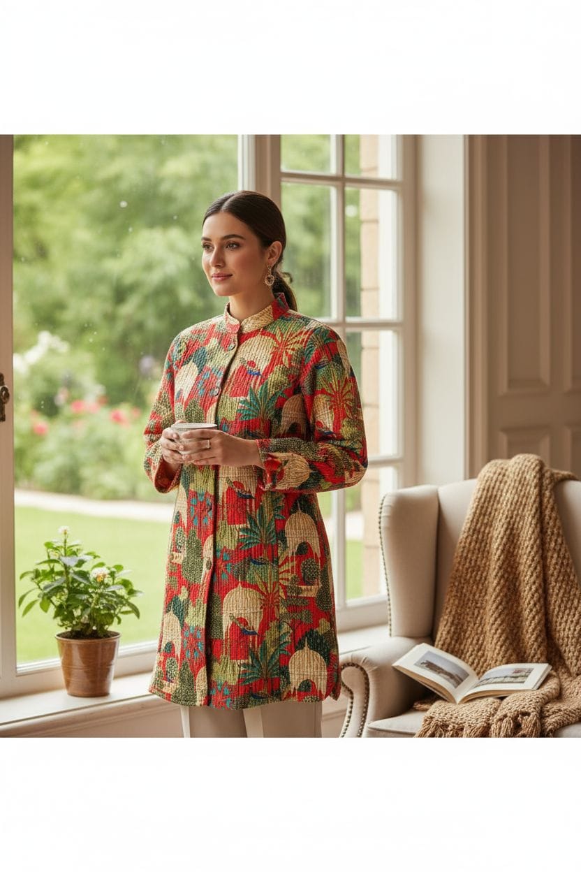 Traditional Winter Longest reverseble jecket