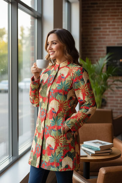 Traditional Winter Longest reverseble jecket