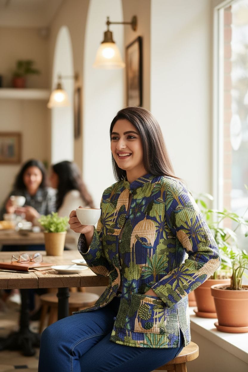 Office wear winter Long reverseble jecket