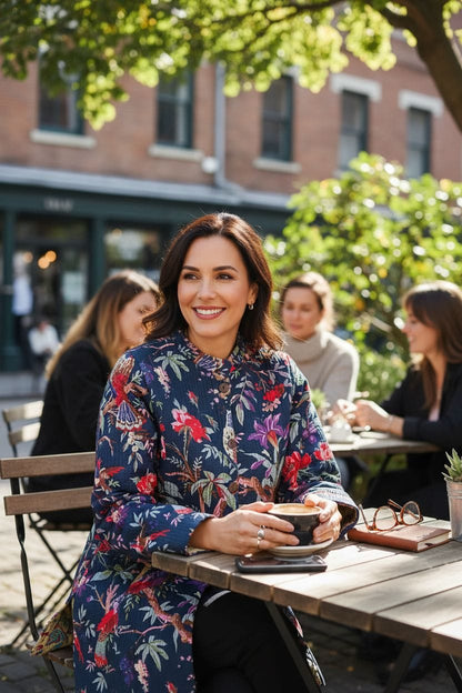 Traditional Quilted Reversible Winter Jecket