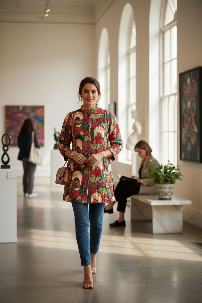 Traditional Winter Longest reverseble jecket