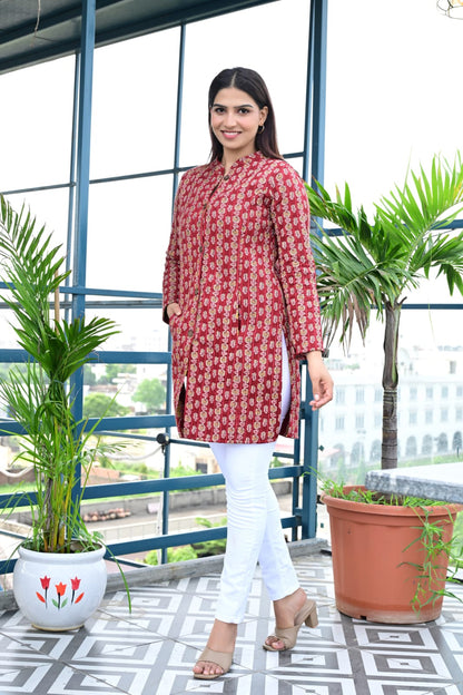 Red Love reversible Winter Jacket