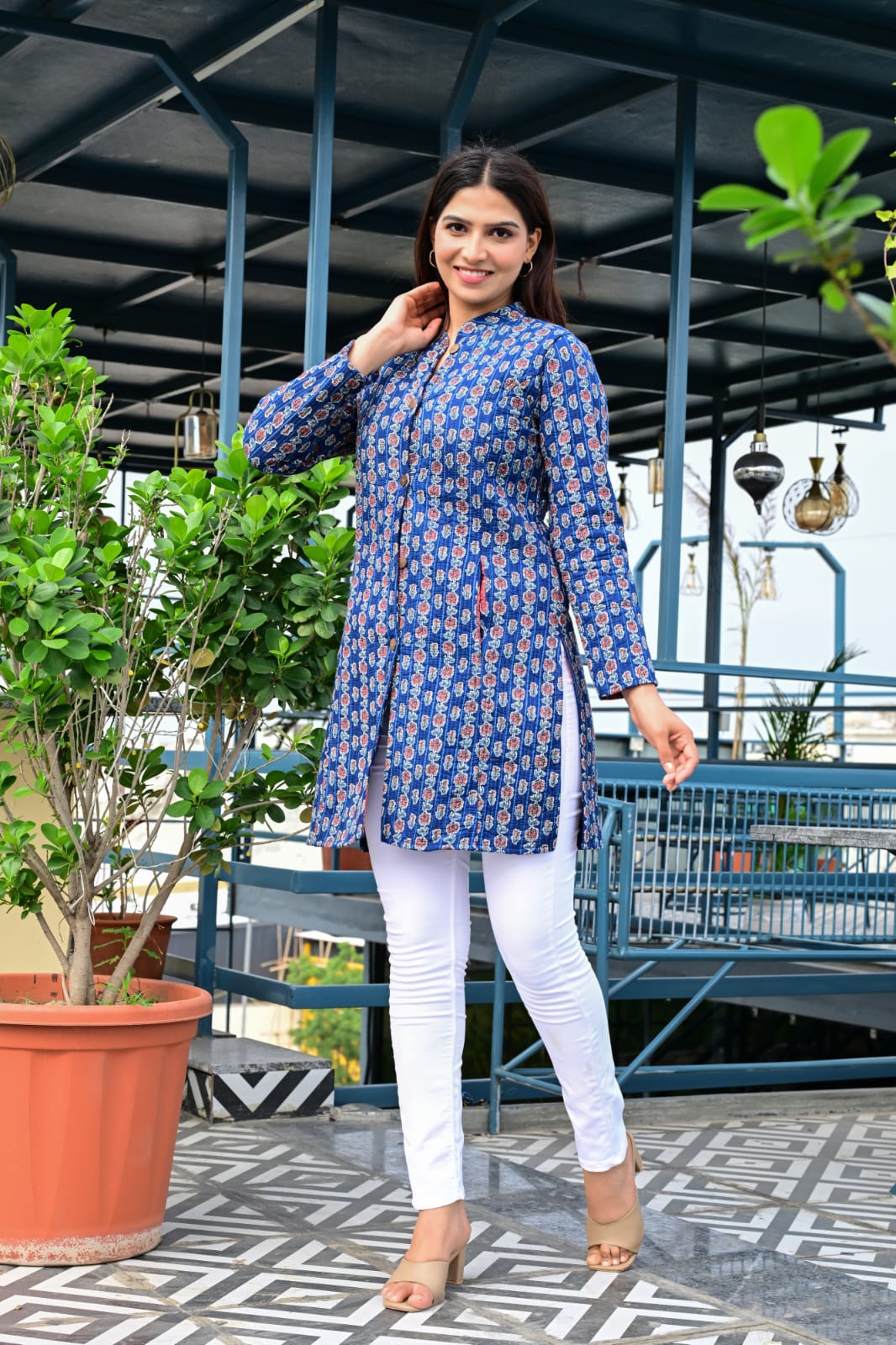 Beautiful winter reversible Long Jacket