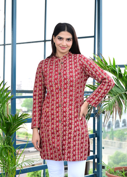 Red Love reversible Winter Jacket