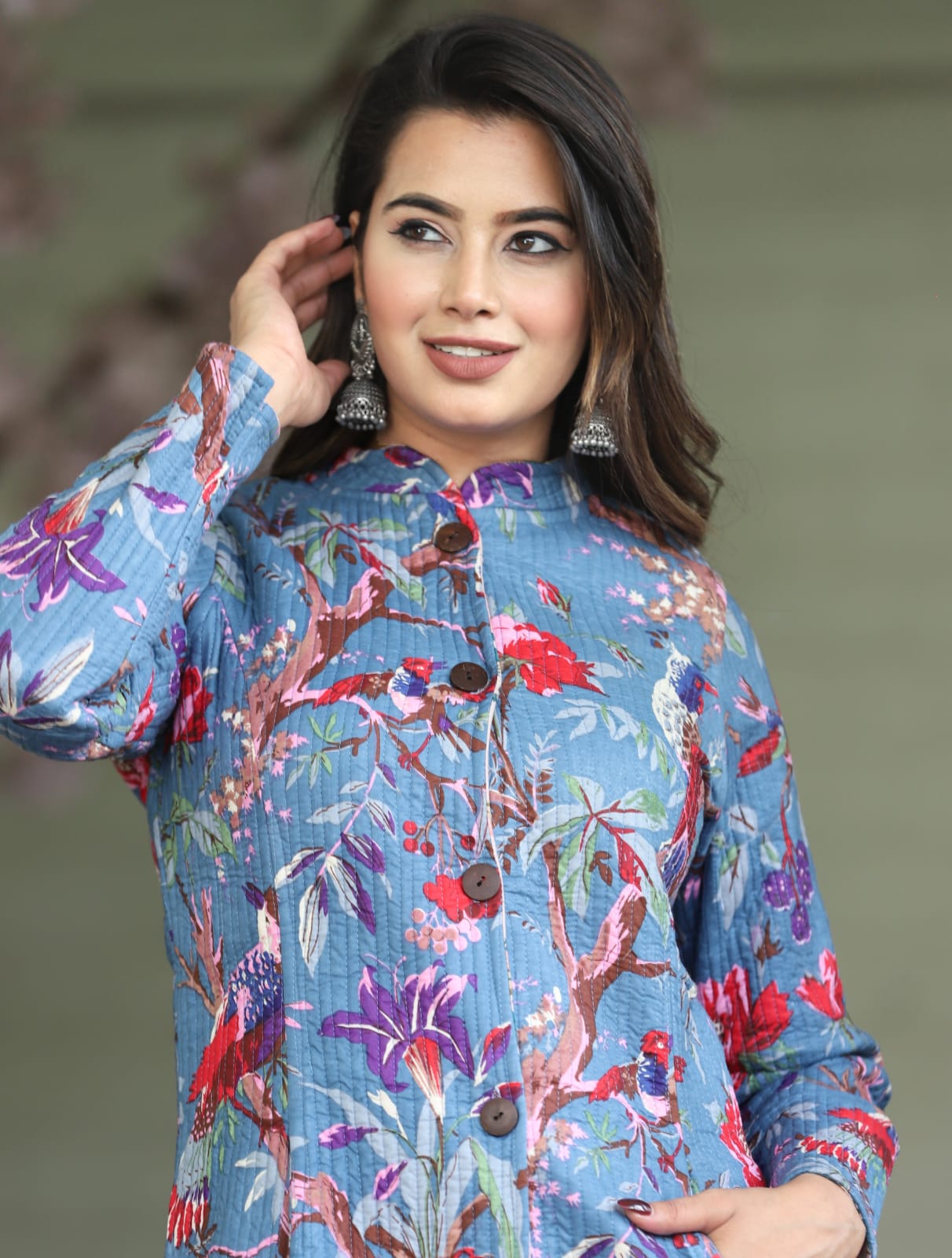 Party Wear Winter Longest reverseble jecket