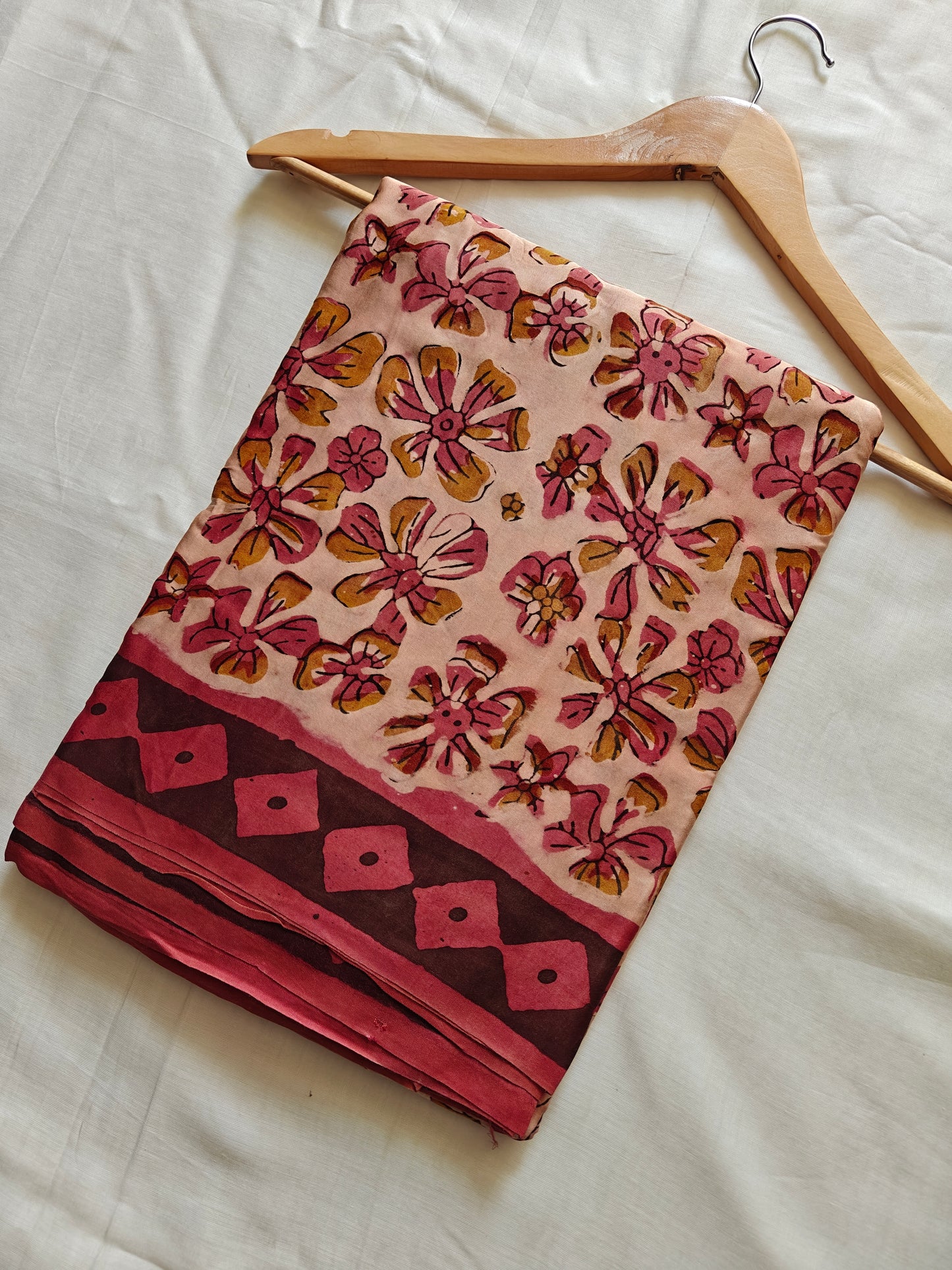 Vanaspati Ajrakh Printed Modal Silk saree