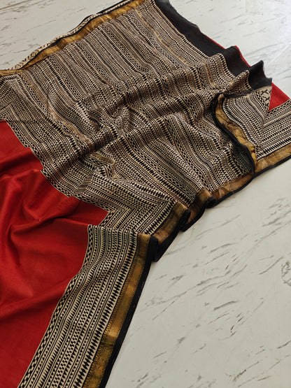 Party wear Maheshwari silk saree