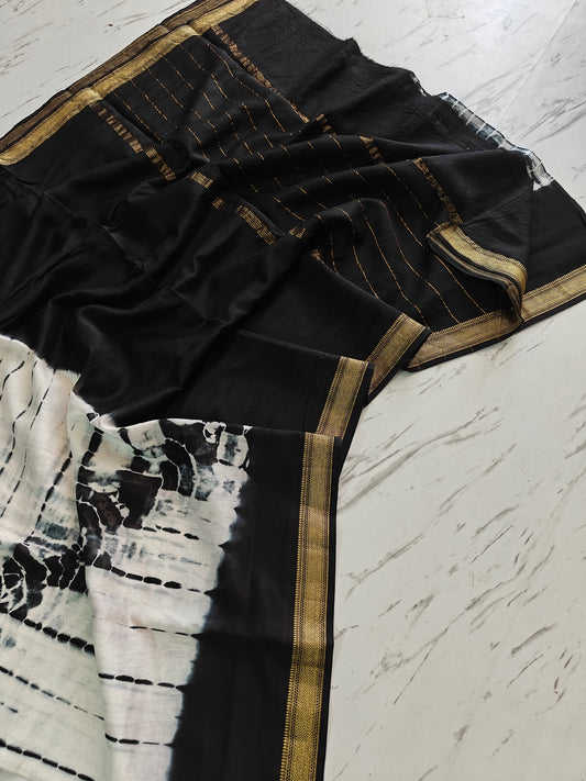 Party wear Maheshwari silk saree