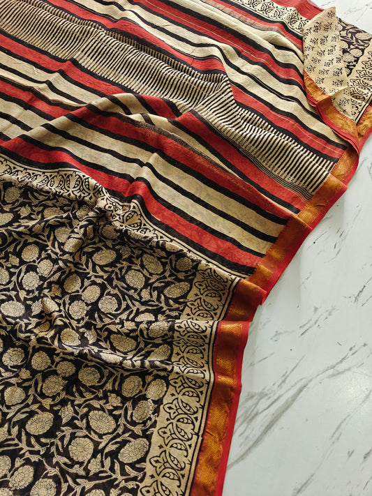 Party wear Maheshwari silk saree