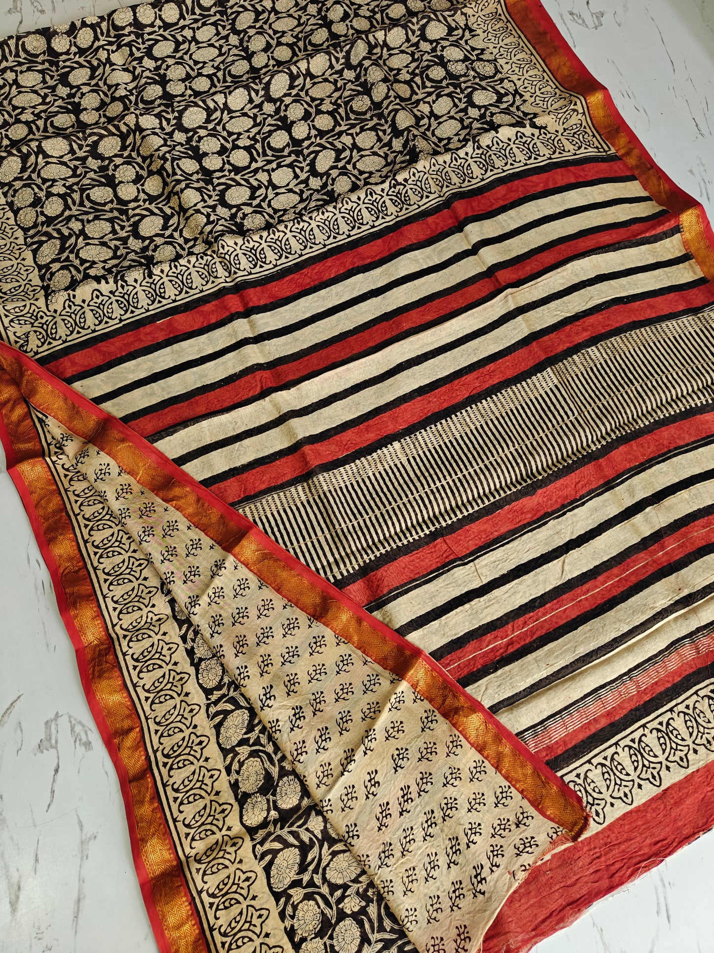 Party wear Maheshwari silk saree