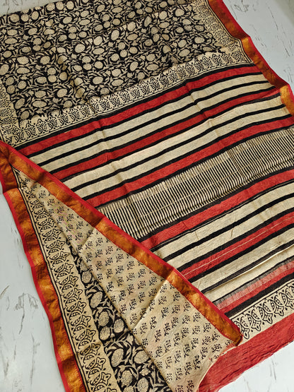 Party wear Maheshwari silk saree