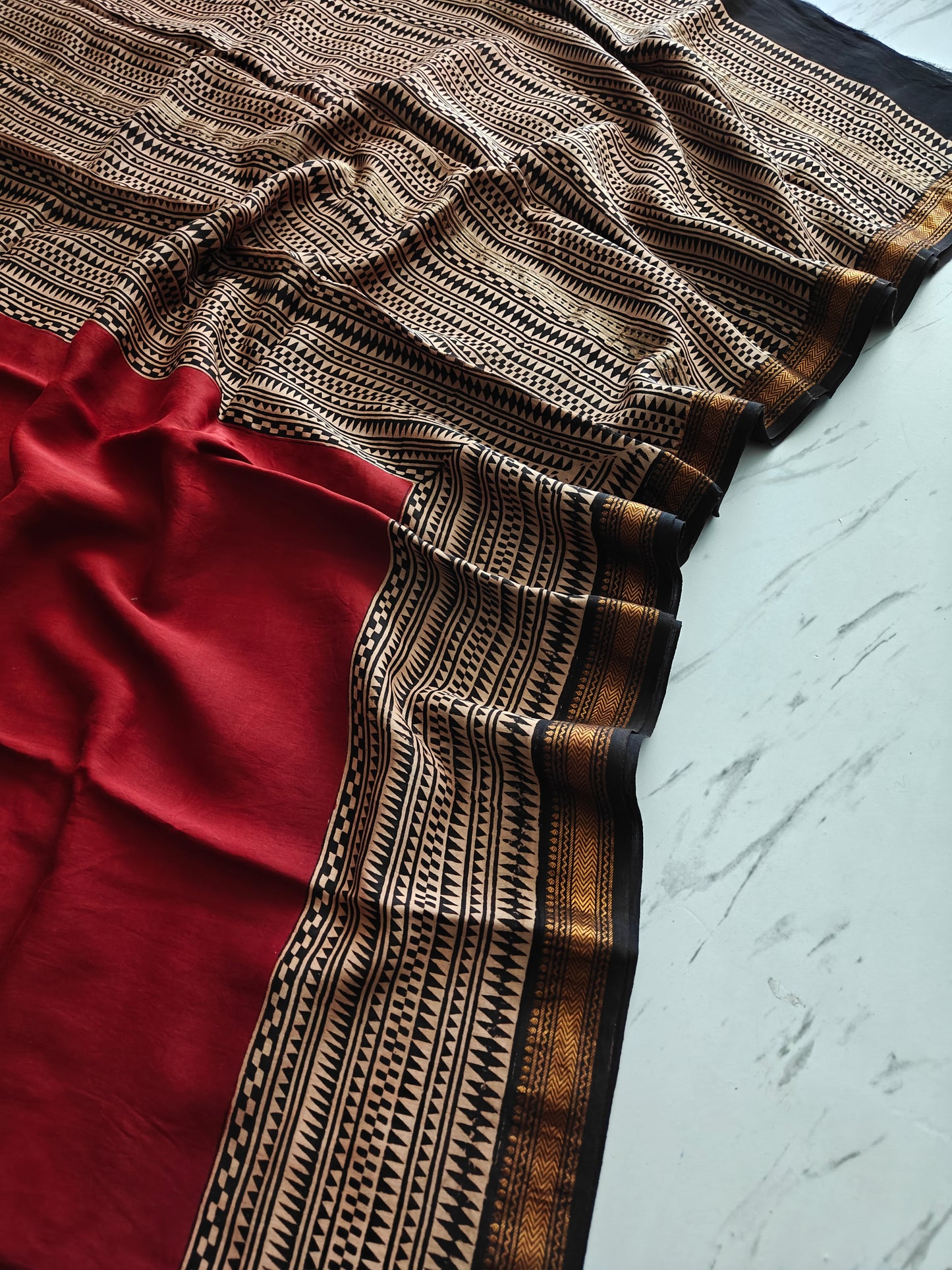 Party wear Maheshwari silk saree