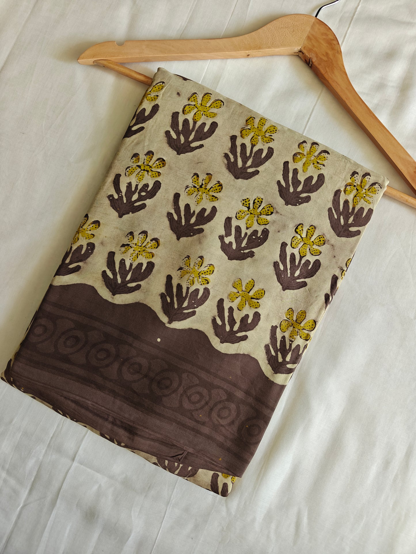 Vanaspati Ajrakh Printed Modal Silk saree