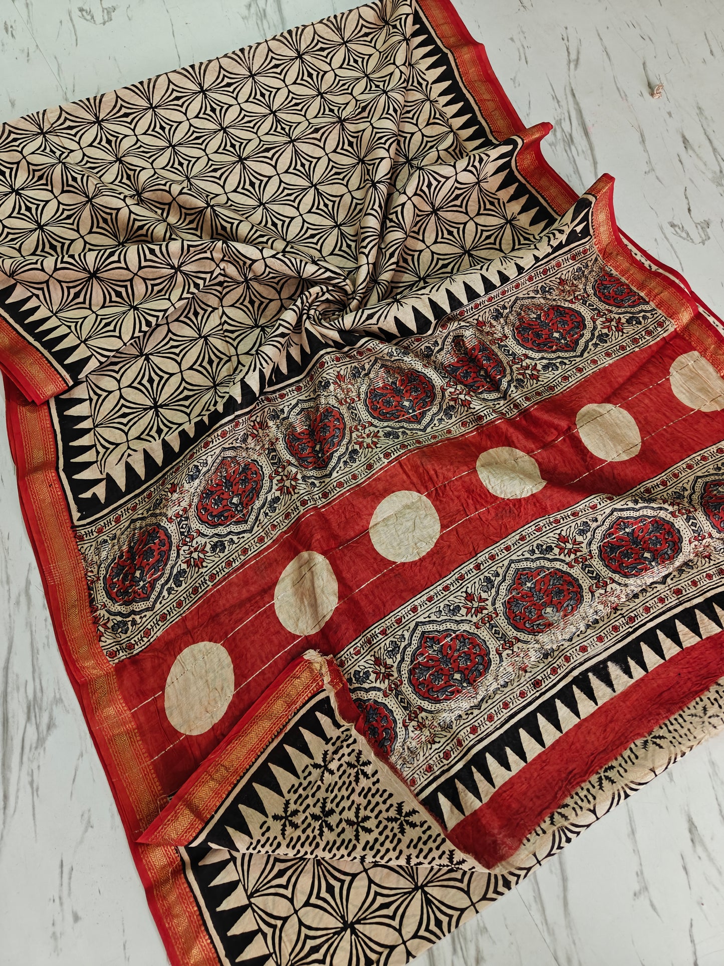 Party wear Maheshwari silk saree