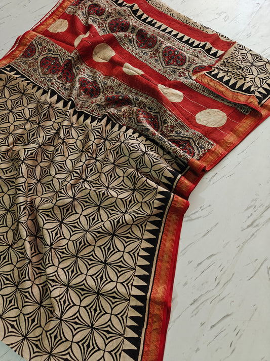 Party wear Maheshwari silk saree